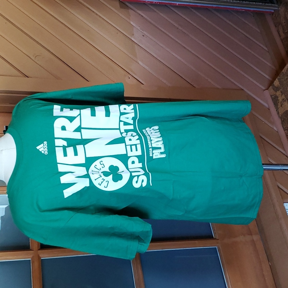 NWT Boston Celtics 2016 Playoff Adidas Kelly Green Tee Shirt sz XL